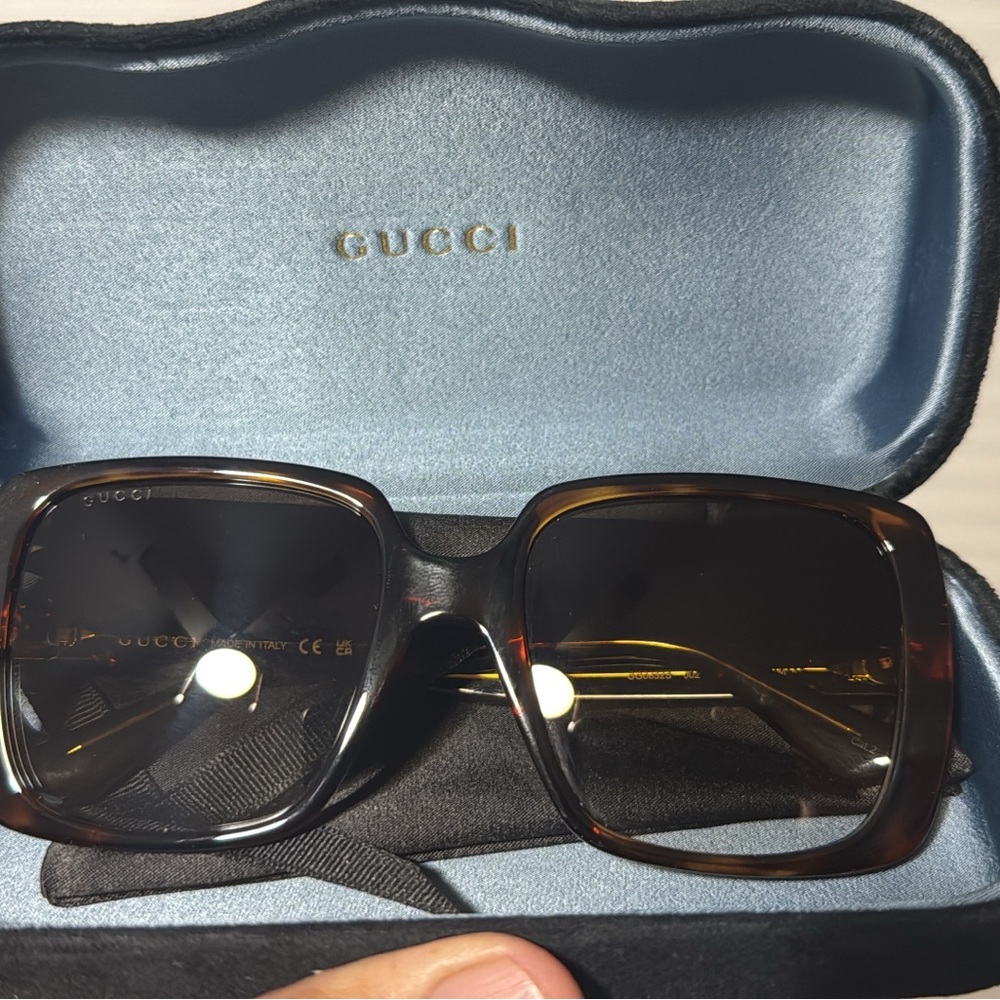 Gucci Brown Square Sunglasses